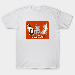 I Love Cats! T-Shirt